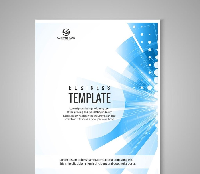 圆形的小册子模板图片