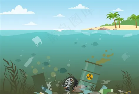 海洋垃圾图片