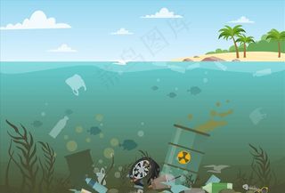 海洋垃圾图片