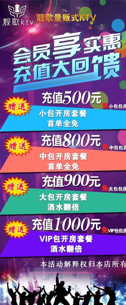 KTV充值展架图片(2268X5102(DPI:72))psd模版下载