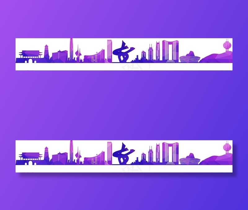 东莞城市剪影矢量图片