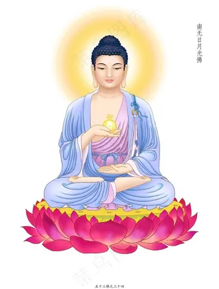 日月光佛图片