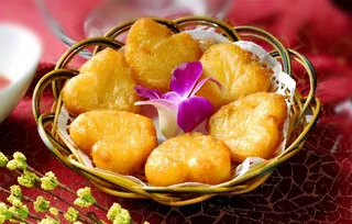 食玉米布丁酥图片