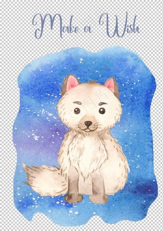 卡通绘画狐狸图片