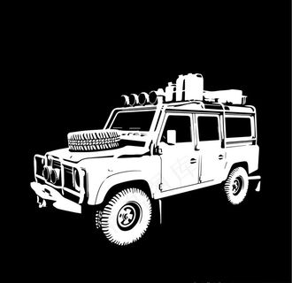 越野吉普车矢量素材图片