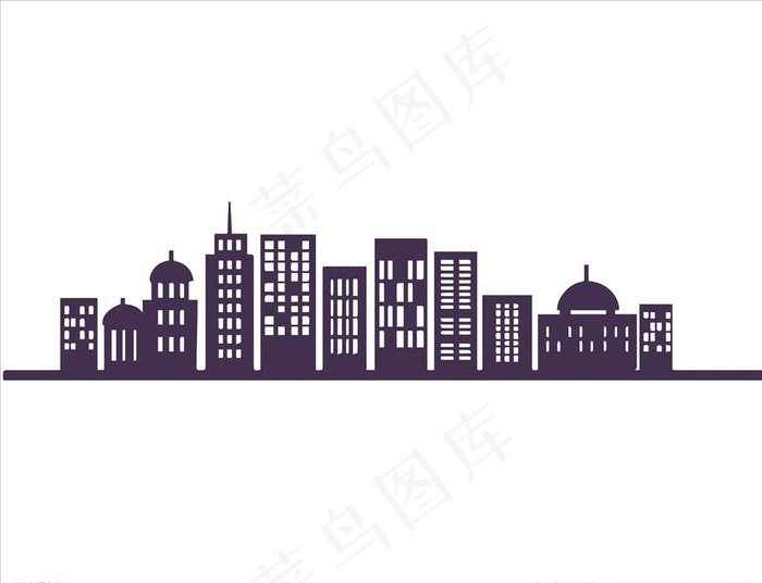城市图片ai矢量模版下载