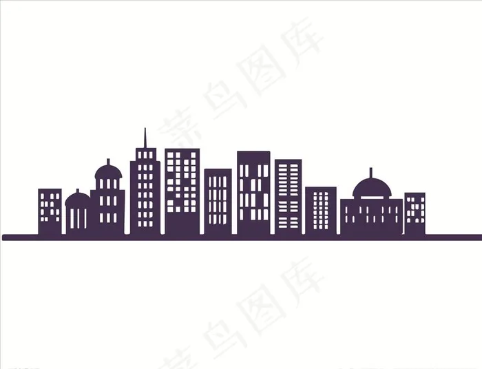 城市图片ai矢量模版下载