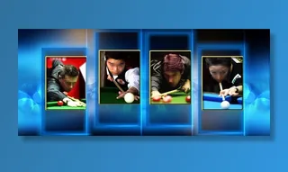 台球室背景板图片