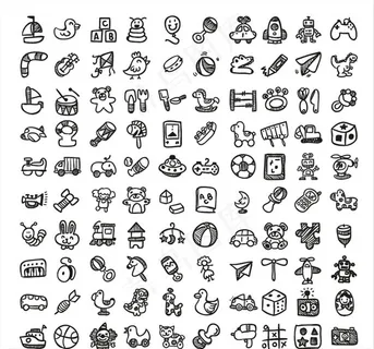 儿童玩具矢量素材图片