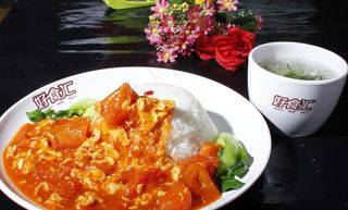 红柿鸡蛋盖饭图片