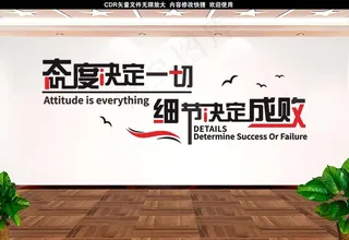 态度决定一切 细节决定成败图片