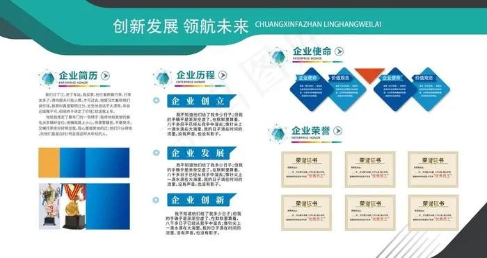 企业展板图片(4167X2344(DPI:150))psd模版下载