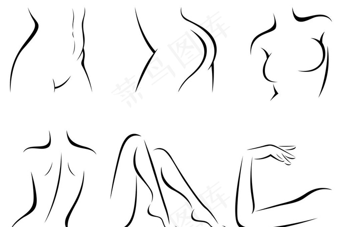 线条女人图片