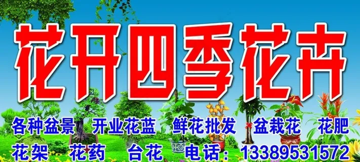 花卉喷绘门头   喷绘门牌图片