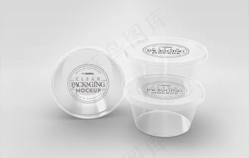 透明快餐打包盒样机图片 透明快餐打包盒样机图片