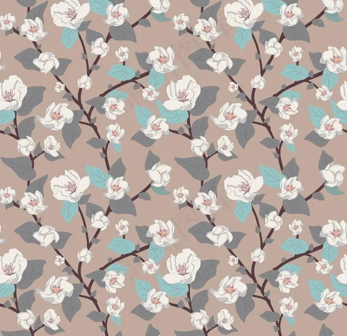 无缝印花图片eps,ai矢量模版下载