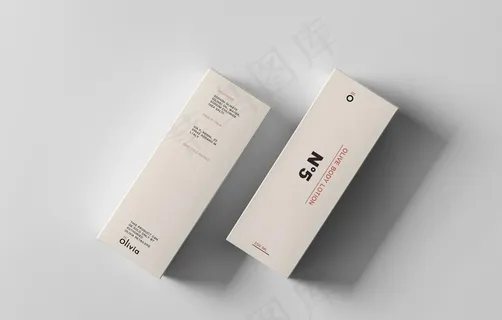 香水香薰沐浴露包装效果样机图片