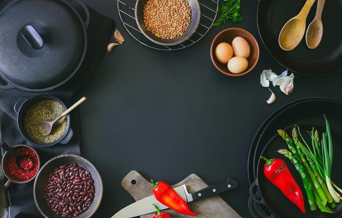 西餐餐饮美食食物蔬菜海报背景图片