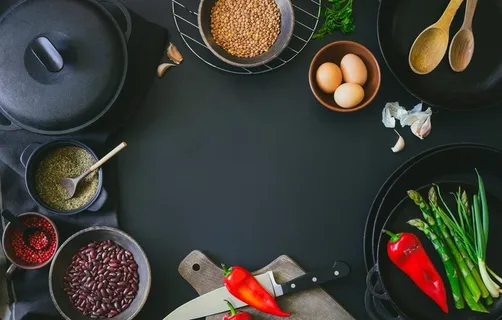 西餐餐饮美食食物蔬菜海报背景图片