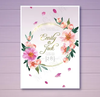 结婚邀请函图片