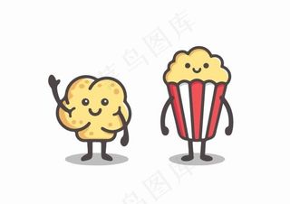 卡通爆米花图片