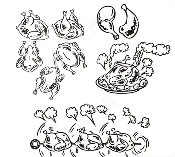烤鸡图片 烤鸡图片