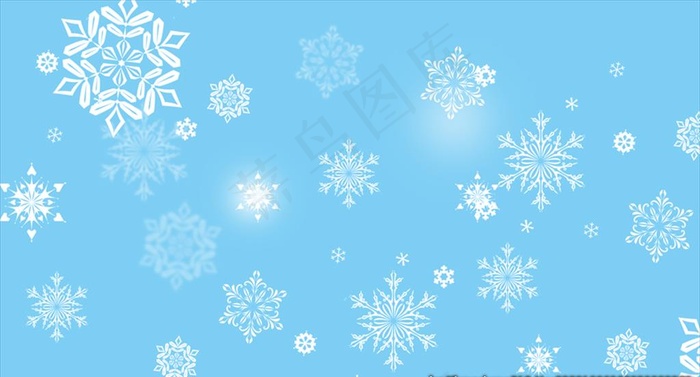 雪花图片psd模版下载