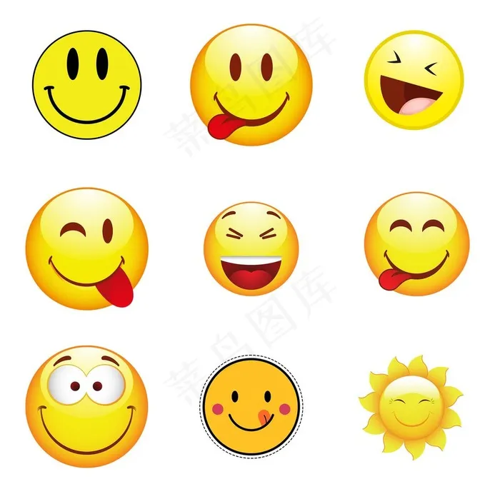笑脸图片psd模版下载