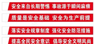 安全标语条幅图片
