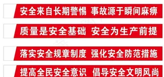 安全标语条幅图片