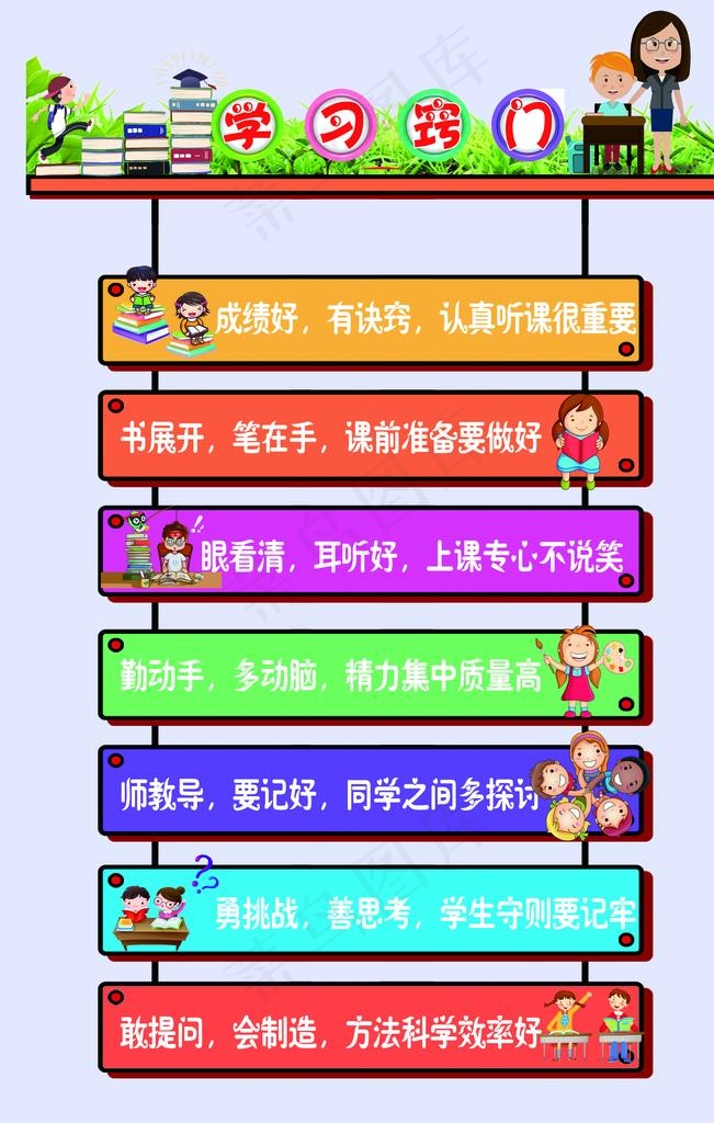 学习窍门图片(2268X3402(DPI:72))psd模版下载