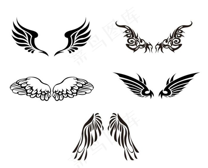矢量翅膀图片