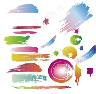 AI水彩笔刷图片