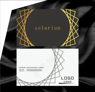 烫金高档商业名片设计图片