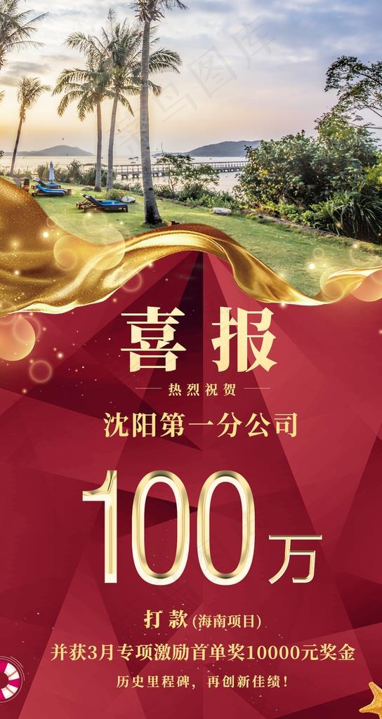 喜报 喜报海报 单页图片(1242X2208(DPI:72))psd模版下载