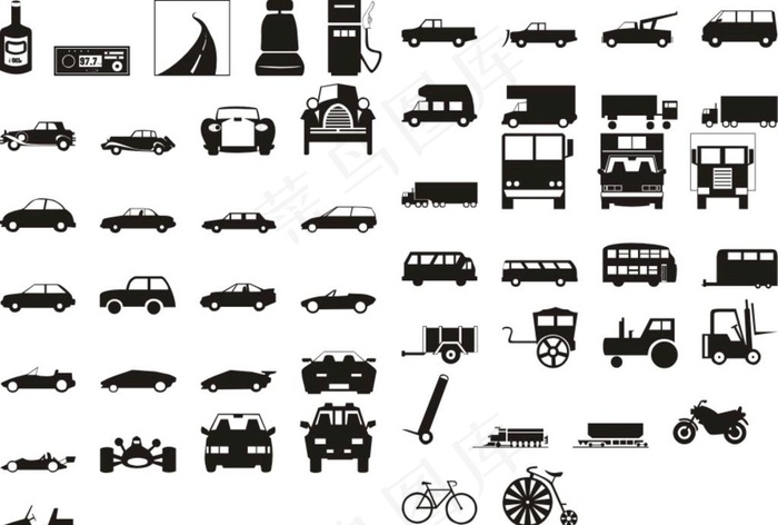 汽车矢量线图图片