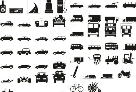 汽车矢量线图图片