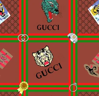 古驰大牌数码印花图片