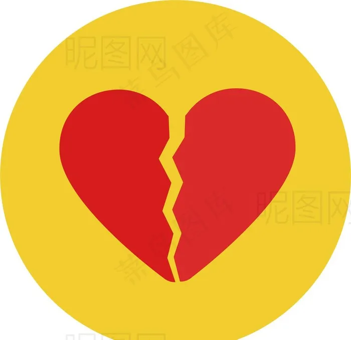 心碎图片eps,ai矢量模版下载