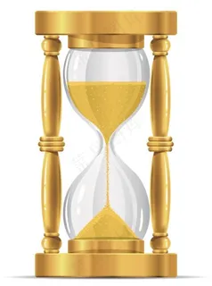 金色的沙漏矢量图片