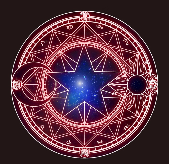 星月 魔法阵图片ai矢量模版下载