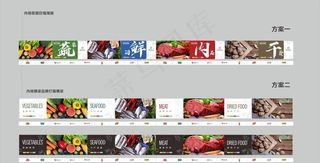 超市氛围 展板图片