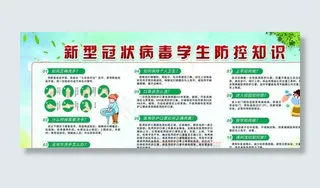 学校防疫海报图片