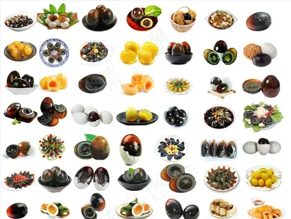 皮蛋咸蛋图图片