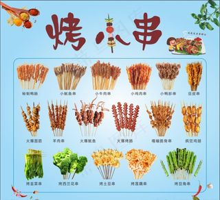 烤小串图片