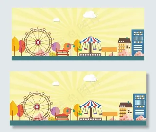 游乐场背景图片