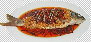 蒜爆鱼已扣好图片