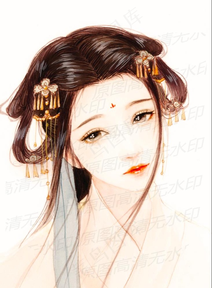 古风伊人图片psd模版下载