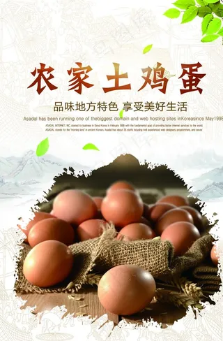 土鸡蛋海报图片
