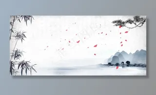 水墨背景图片